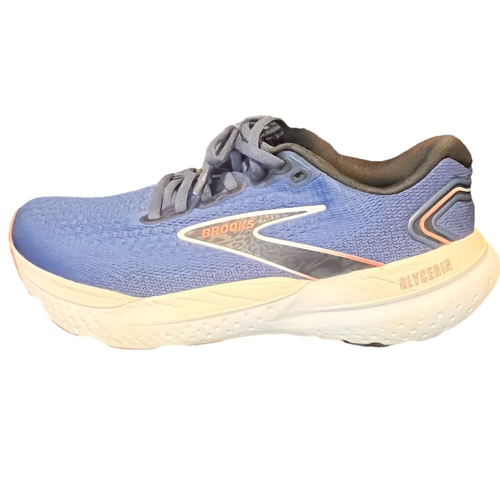 Brooks Women's Glycerin 21 Neutral Running Gym Sneakers Blue Pink Size 9.5